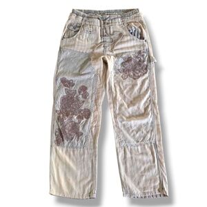 Free People We The Free Chesire Low Slung Boyfriend Jeans In Mossy Blue Small